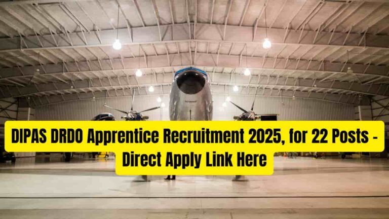 DIPAS DRDO Apprentice Recruitment 2025