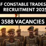BSF Constable Tradesman Recruitment 2025