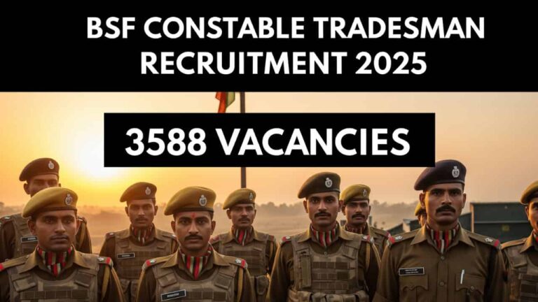 BSF Constable Tradesman Recruitment 2025