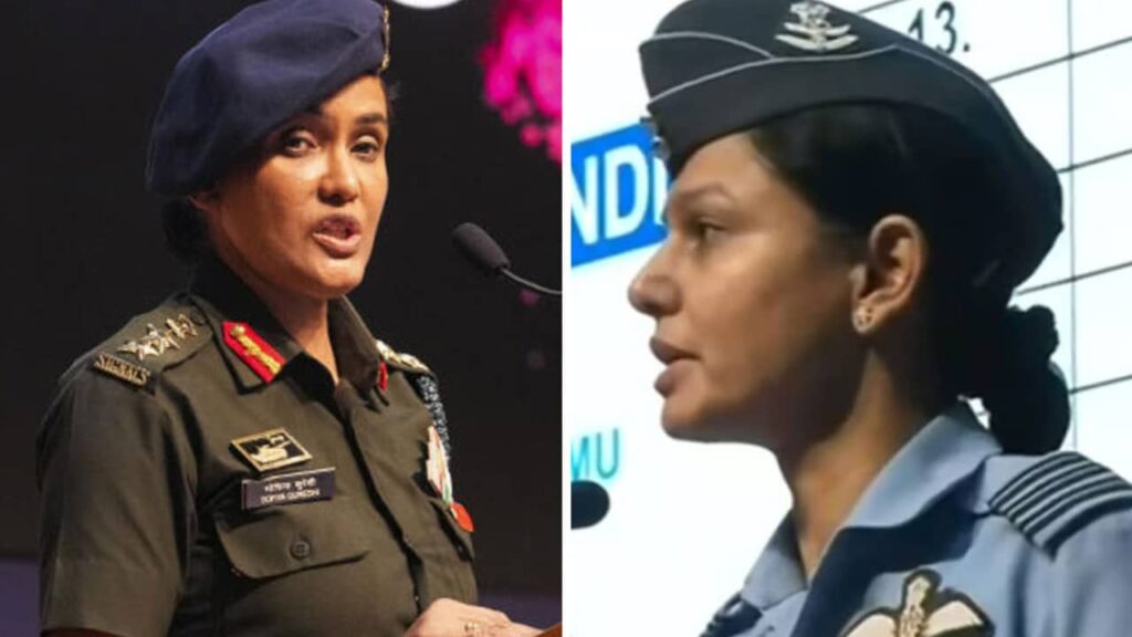 Colonel Sophia Qureshi and Wing Commander Vyomika Singh