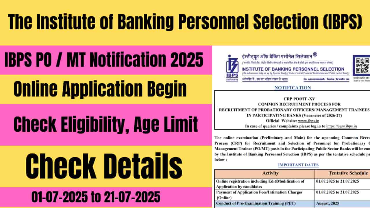 IBPS PO Notification 2025