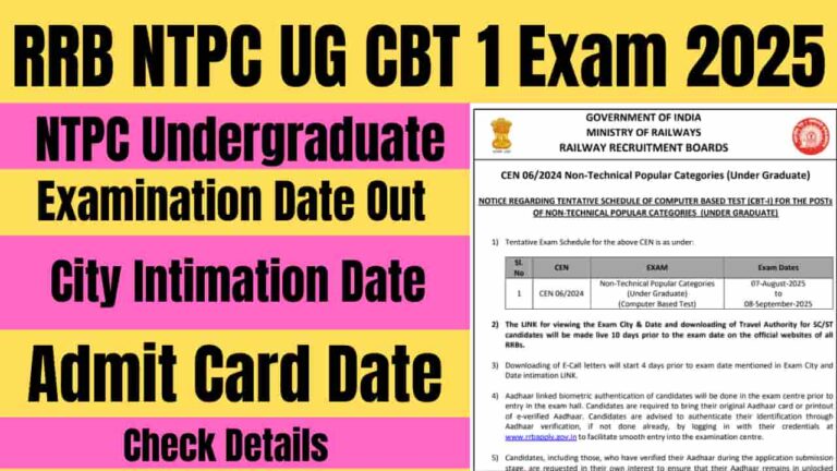 NTPC UG 2025 Exam Date (1)