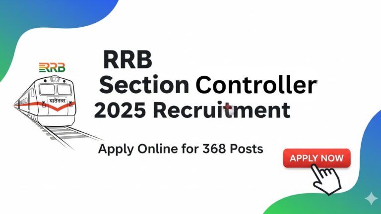 RRB Section Controller 2025 Recruitment